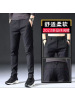 新款秋冬长裤男士休闲裤磨毛修身直筒韩版商务时尚潮西裤