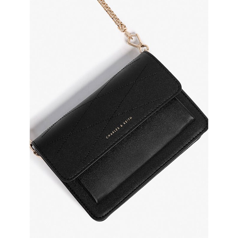 charleskeith小ck小方包ck280780285欧美风琴翻盖单肩包斜挎女包