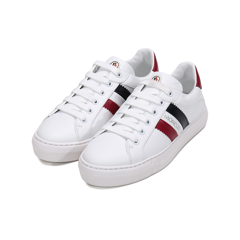 盟可睐/蒙口 MONCLER 女士皮革系带休闲运动鞋板鞋小白鞋G2 09B 4M70440 019MT