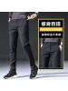 新款秋冬长裤男士休闲裤磨毛修身直筒韩版商务时尚潮西裤