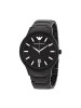 阿玛尼（Armani）手表 男士欧美简约时尚黑色石英手表 AR11184