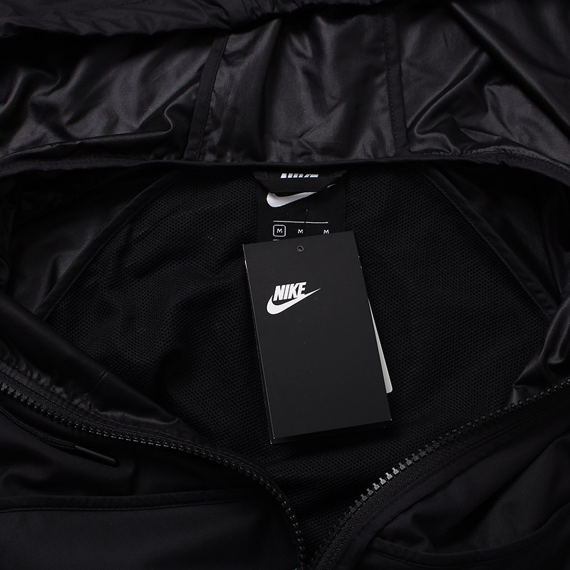 【自营】NIKE耐克女装夹克外套防风轻薄针织连帽运动夹克883496 L 883496-010黑+黑+黑