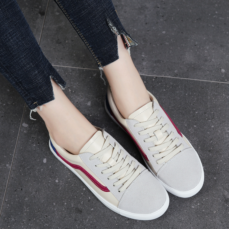 卡帝乐鳄鱼cartelo春夏女款鞋运动鞋休闲鞋百搭经典拼接休闲女鞋