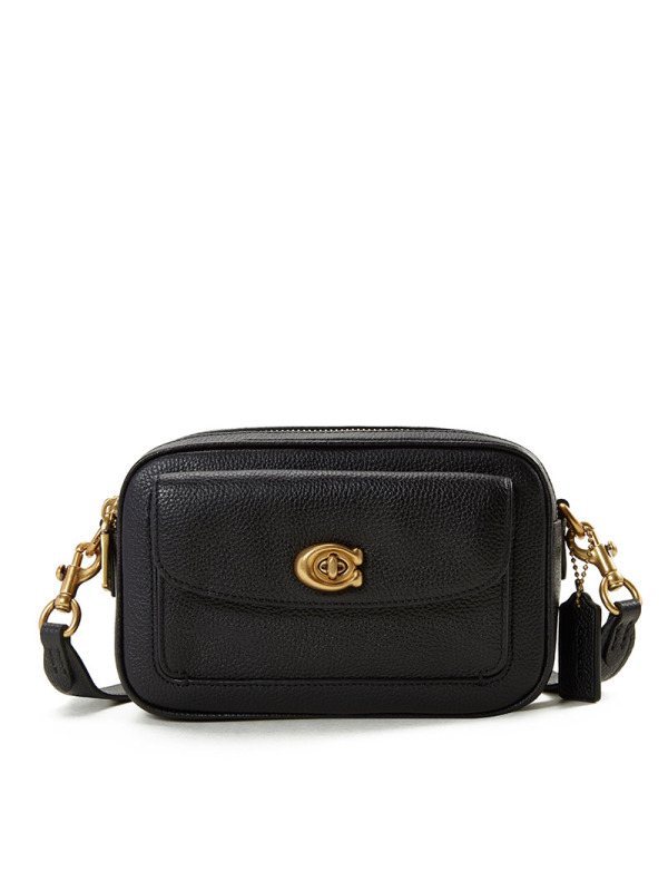 COACH/蔻驰女包 WILLOW相机包 老花纯色 椭圆扣C扣 单肩斜挎包 奢侈品包包