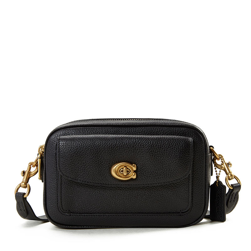 coach/蔻驰女包 willow相机包 老花纯色 椭圆扣c扣 单肩斜挎包 奢侈品