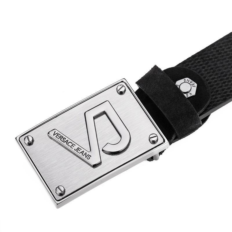 Versace JEANS 范思哲 男士皮革板扣式腰带皮带 D8YTBF10 77243