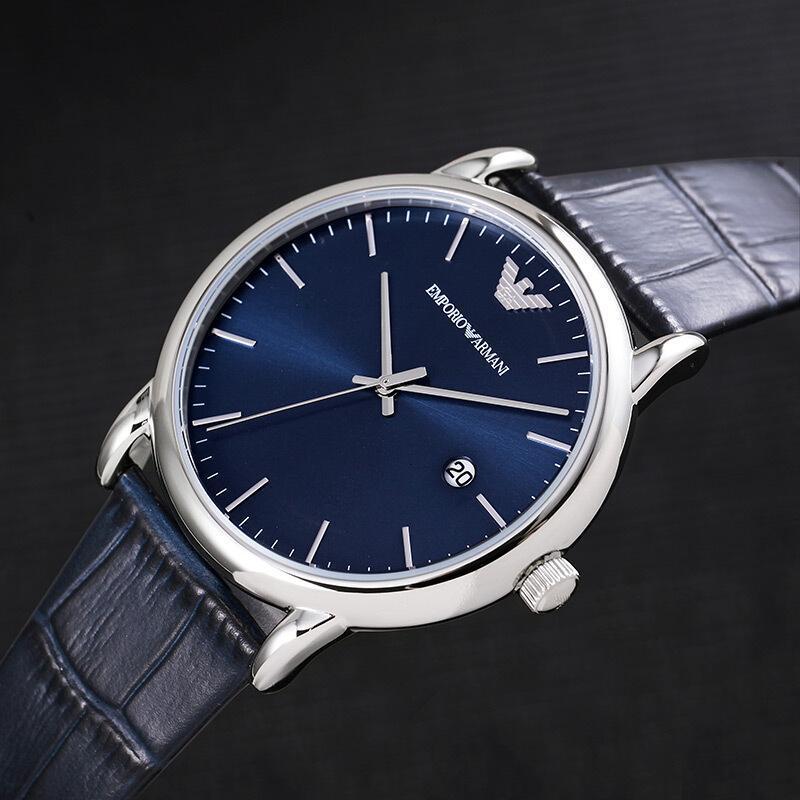 阿玛尼emporioarmani欧美品牌男士石英表休闲时尚男士手表简约商务