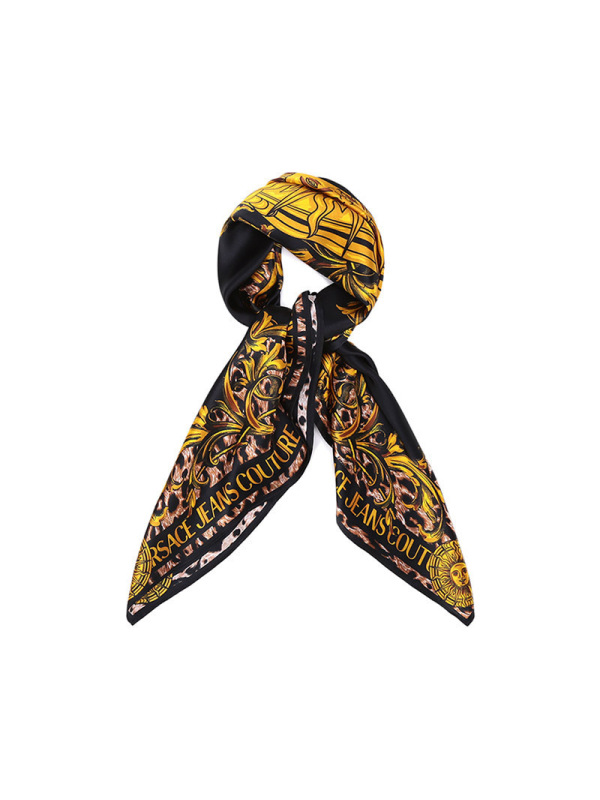 范思哲 VERSACE JEANS COUTURE 女士桑蚕丝方巾围巾丝巾72HA7H02 ZG076