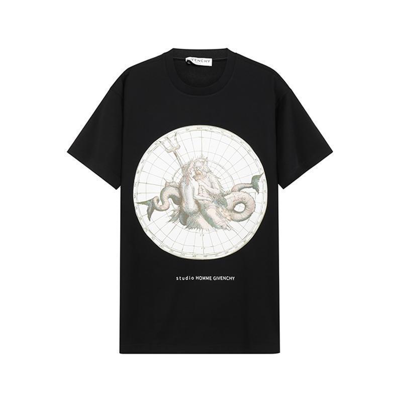GIVENCHY 纪梵希男士 棉质宽松版圆领短袖T恤 BM70YK3002