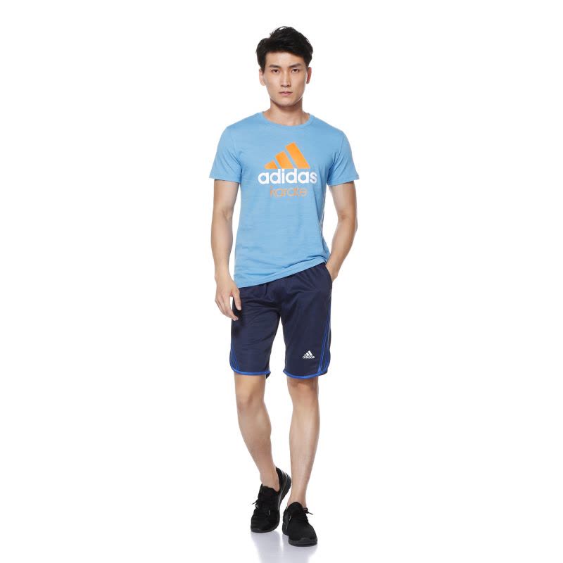 阿迪达斯adidas跆拳道男装训练跑步短袖运动休闲T恤图片