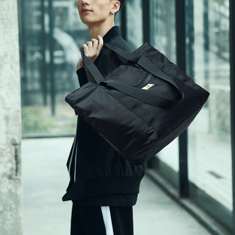 第九城（V.NINE） 旅行包男女可折叠时尚便携收纳单肩包运动健身包包情侣款