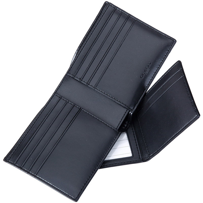 coach蔻驰男士黑灰色pvc短款钱包钱夹f37333qbmi5