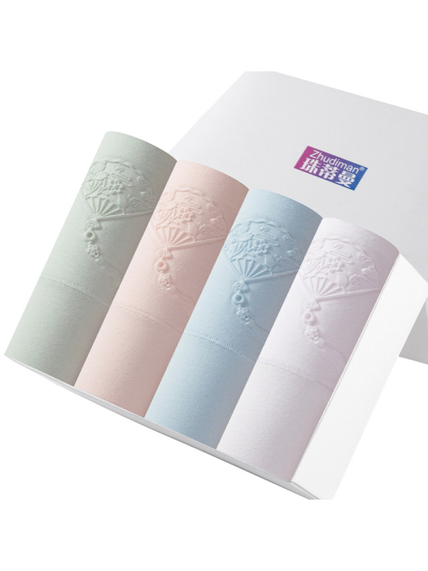 盒装纯棉高腰女士内裤 7A裆女内裤 纯棉高腰收腹提臀三角裤