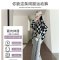 Ceba棋盘格子运动裤女春秋款高腰垂感阔腿裤2022新款秋季直筒休