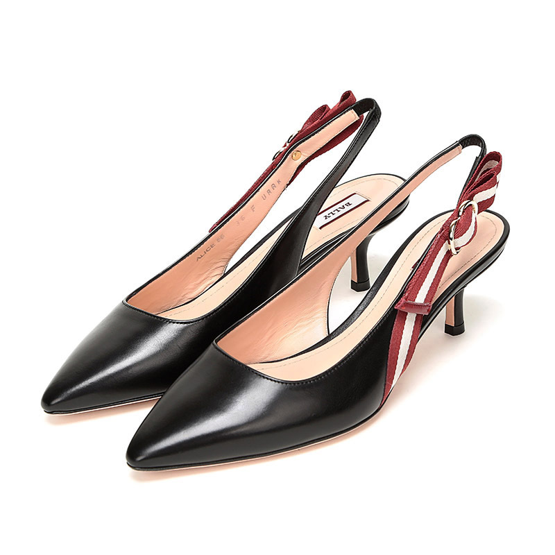 BALLY 巴利 女士皮质尖头高跟鞋 ALICE 55