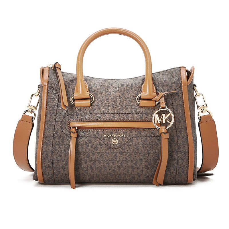 MICHAEL KORS 迈克·科尔斯 机车包 MK吊饰 老花拼皮 30T0GCCS1B图片