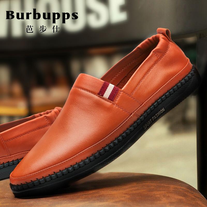 法国芭步仕Burbupps 男士真皮商务时尚潮流休闲皮鞋