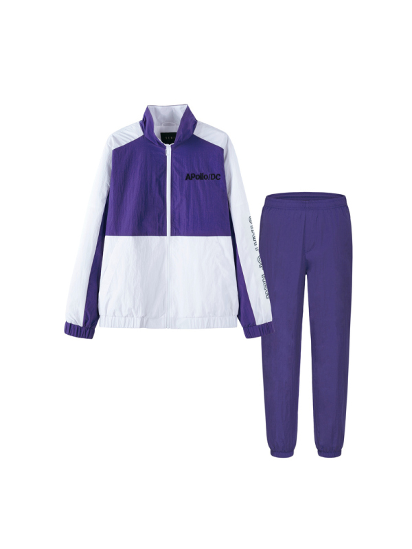 满198减100预估价90森马休闲套装男2019春秋新款宽松版撞色字母运动服