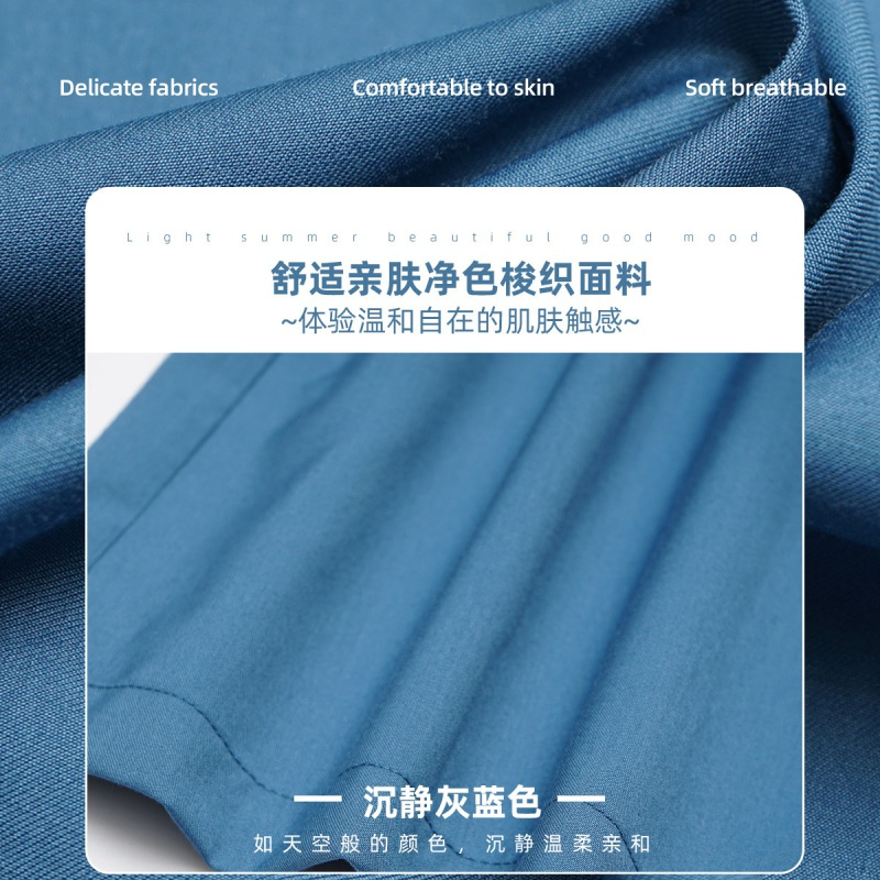 OUNIXUE欧昵雪 | [气质翻领衬衫裙]简约翻领拼接压褶中裙显瘦女士连衣裙