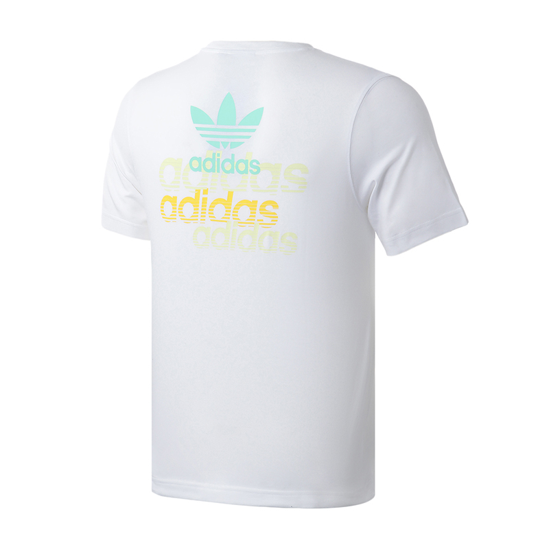 adidas阿迪达斯三叶草男装运动服休闲圆领短袖T恤FM3348