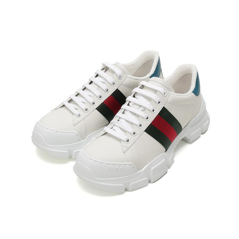 GUCCI 古驰 男士 皮革系带休闲鞋运动鞋 624701 0FI60