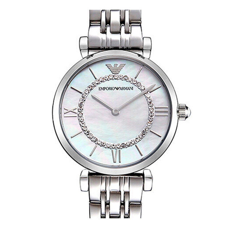 阿玛尼emporioarmani手表女满天星简约钢带星空摩天轮时尚女士石英表