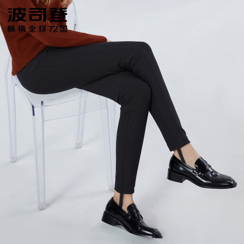 波司登BOSIDENG羽绒裤女外穿冬季加厚保暖修身显瘦女士冬天裤子B80141052