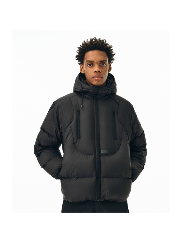 年冬季新款短款连帽棉服时尚潮流情侣装设计感宽松保暖外套