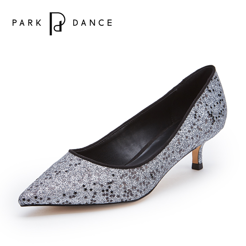 park dance 格利特小猫跟女鞋 浅口尖头单鞋中高跟鞋