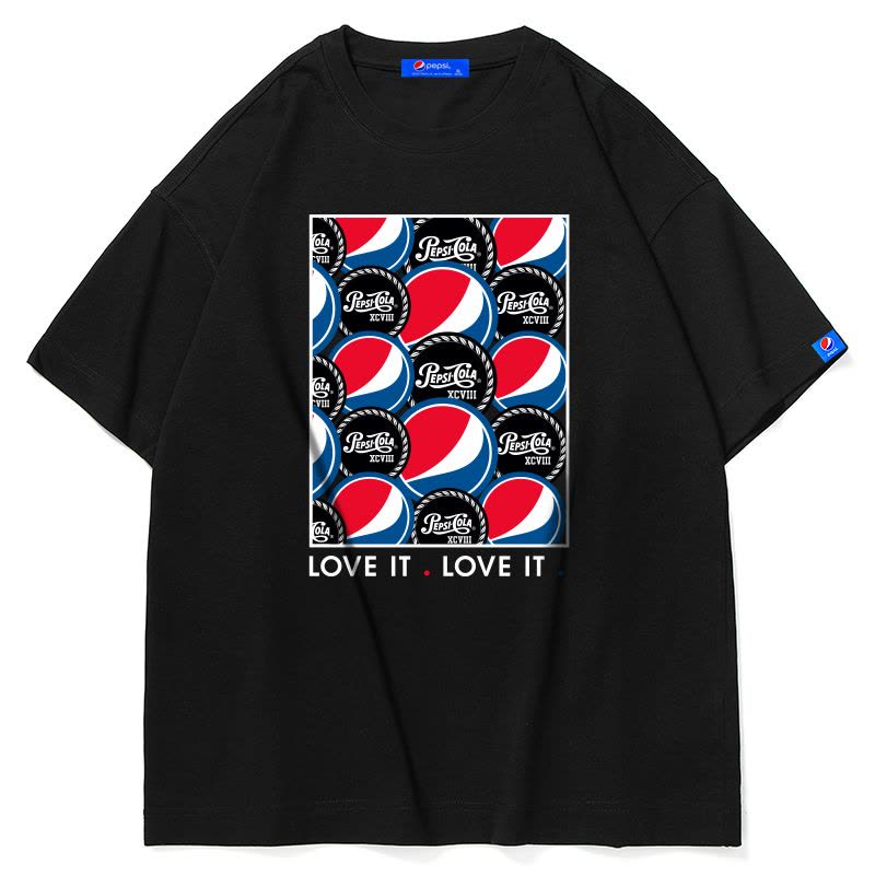 Pepsi/百事 男女同款休闲时尚潮流宽松短款T恤BST-2117图片