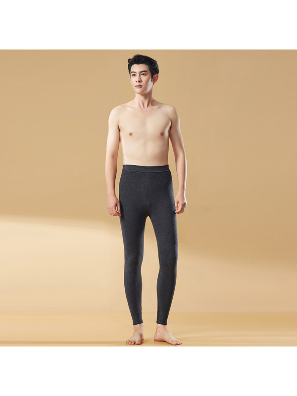 情侣款保暖羊毛裤男秋冬季薄款超柔高弹发热塑身打底高腰保暖裤女