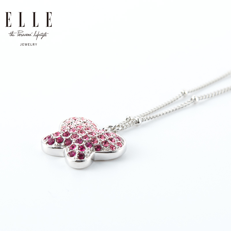 ELLE 饰品 经典蝴蝶设计925银项链