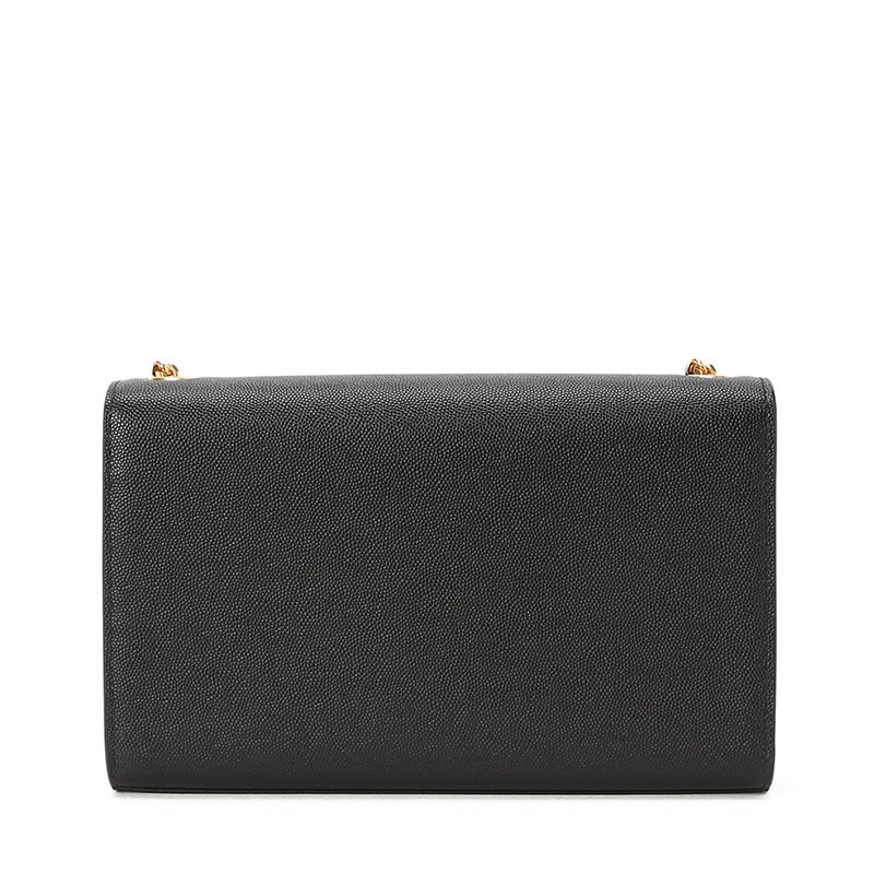 圣罗兰 YSL KATE 链条包中号 流苏款字母LOGO鱼子酱纹 女士单肩包 354119金链