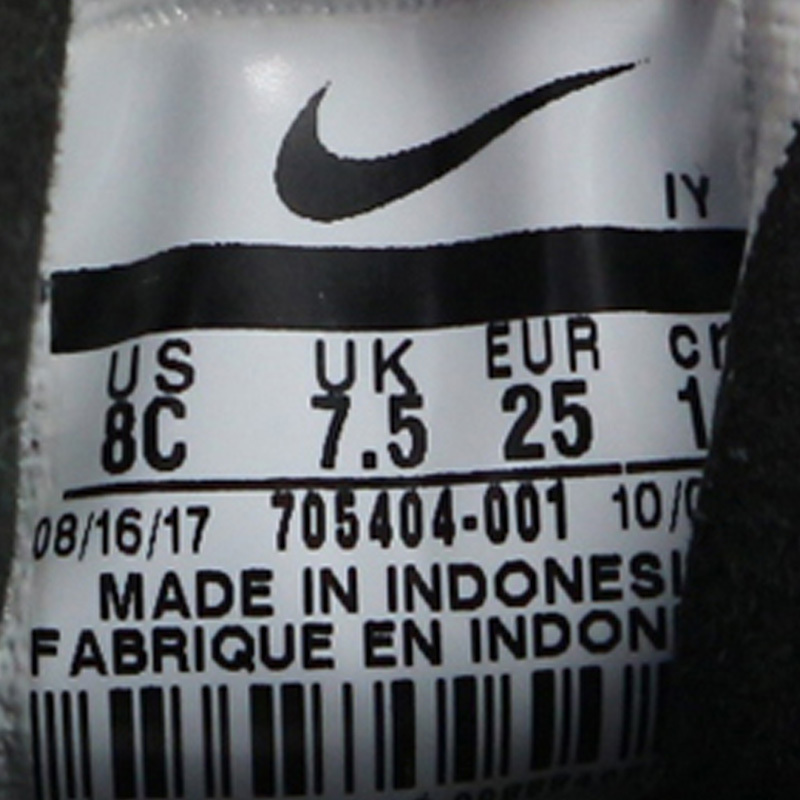NIKE耐克童鞋运动鞋夏季婴童儿童魔术贴休闲鞋705404-001