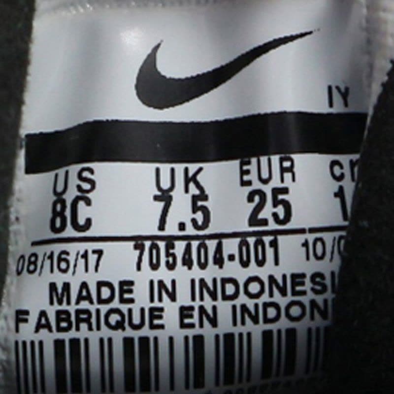 NIKE耐克童鞋运动鞋夏季婴童儿童魔术贴休闲鞋705404-001图片