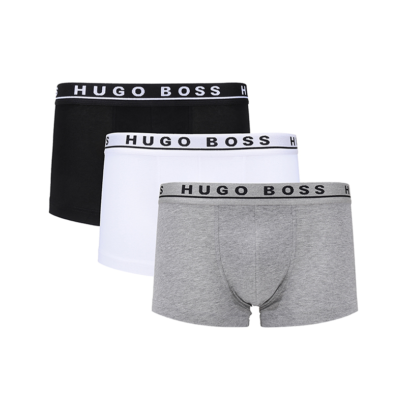 HUGO BOSS 雨果博斯 男士 棉质平角内裤三件套装 50325403