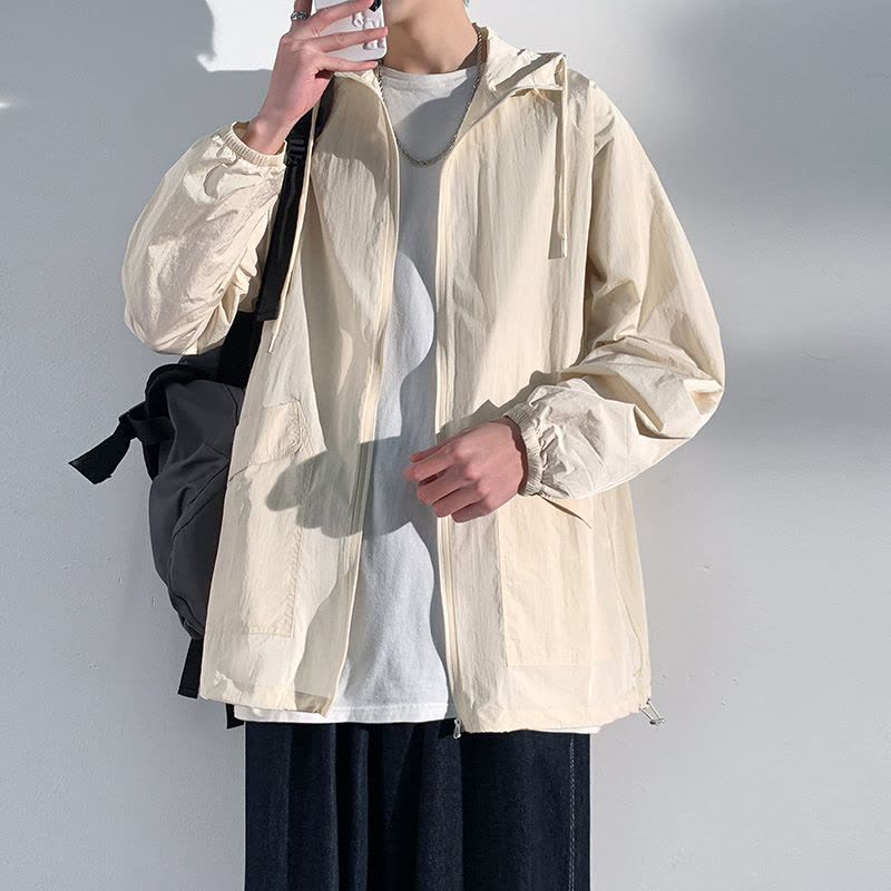 防晒衣男女情侣夏季户外轻薄透气连帽防紫外线防晒服登山运动外套图片