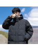 男女同款中长款羽绒服冬季新款保暖加厚情侣款潮面包服连帽男外套