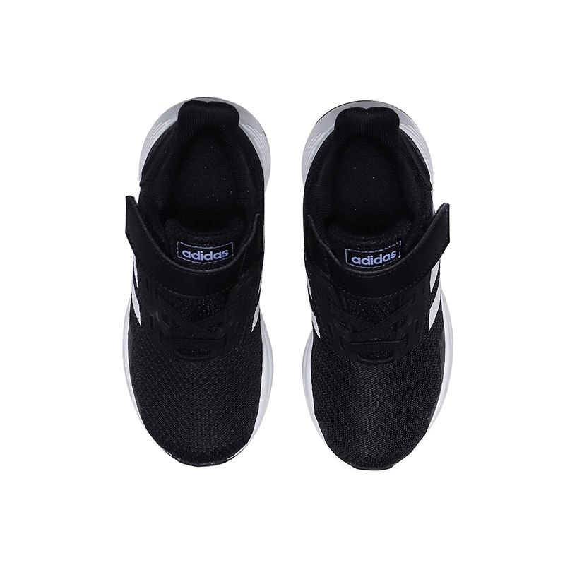 adidas阿迪达斯童男女婴童鞋魔术贴休闲运动鞋BC0824 BC0824黑+白 23/适合脚长130mm