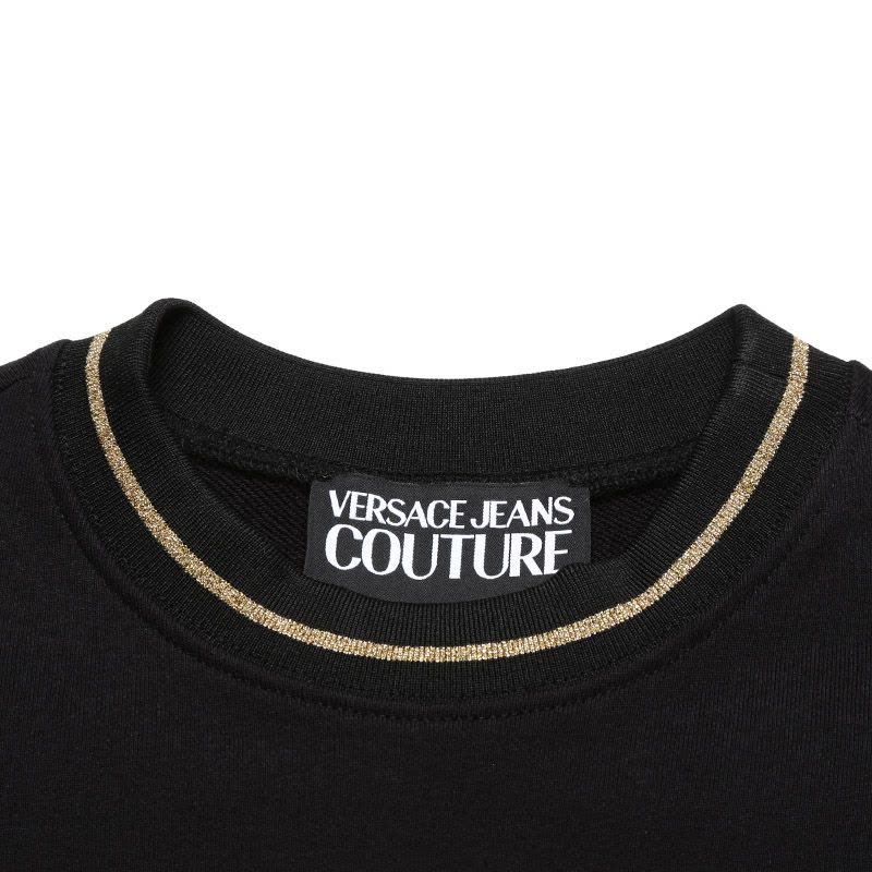 范思哲 VERSACE JEANS COUTURE 女士棉质圆领长袖卫衣运动衫72HAIT03 CF01T图片