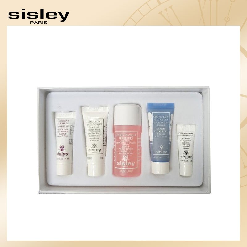 希思黎(Sisley)倍护水润礼赠（黑玫瑰精华霜4ml+全能乳液10ml+花香润肤水30ml+花香面膜10ml+赋活精华