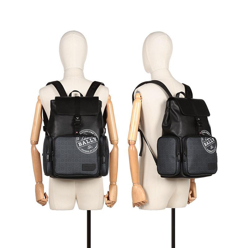 BALLY 巴利 男士 涂层帆布双肩包背包SAUL SBC
