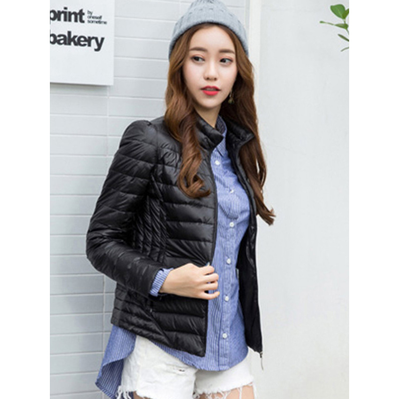 俞兆林休闲百搭上衣外套韩版时尚立领轻薄羽绒服女YWYR189108
