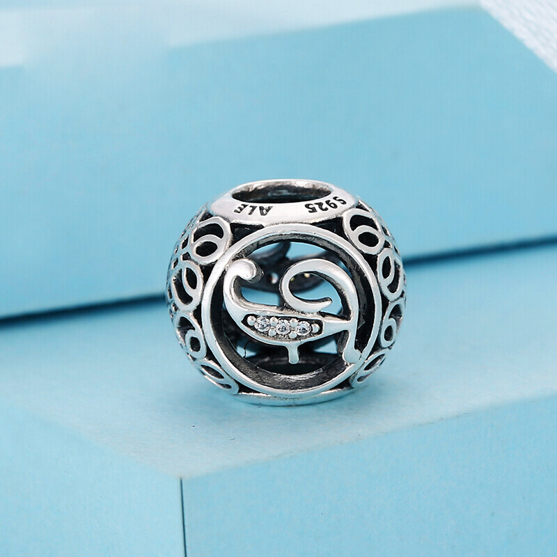 PANDORA潘多拉 复古字母F 925银 串饰-791850CZ