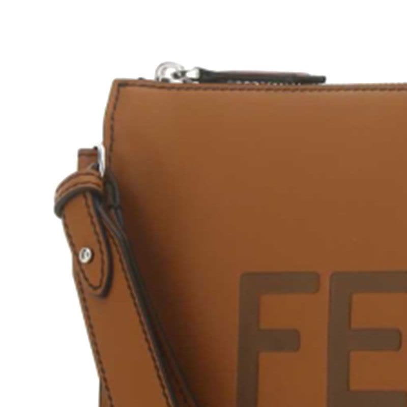 预售 FENDI 男女通用手拿包 LOGO标识 光面皮7VA491图片