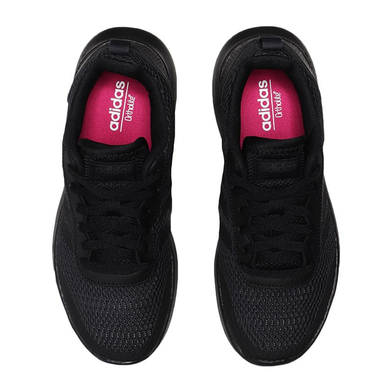 adidas阿迪达斯女子跑步鞋网面透气休闲运动鞋B44892 B44892黑色+炭黑