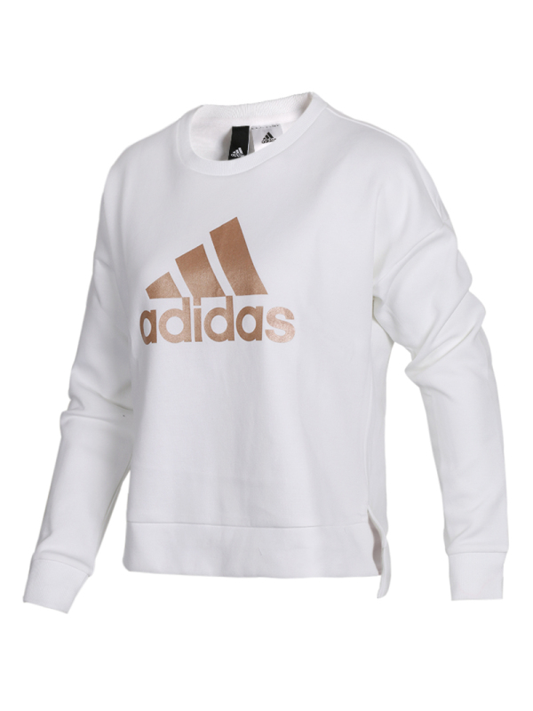 Adidas阿迪达斯女装卫衣冬季圆领休闲运动套头衫CZ2371