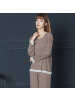 Jusen Shayu春夏季大码棉绸睡衣女长袖家居服女感灰色可外穿甜美