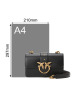 PINKO LOVE SIMPLY 口盖包 燕子LOGO 光面皮 1P227M