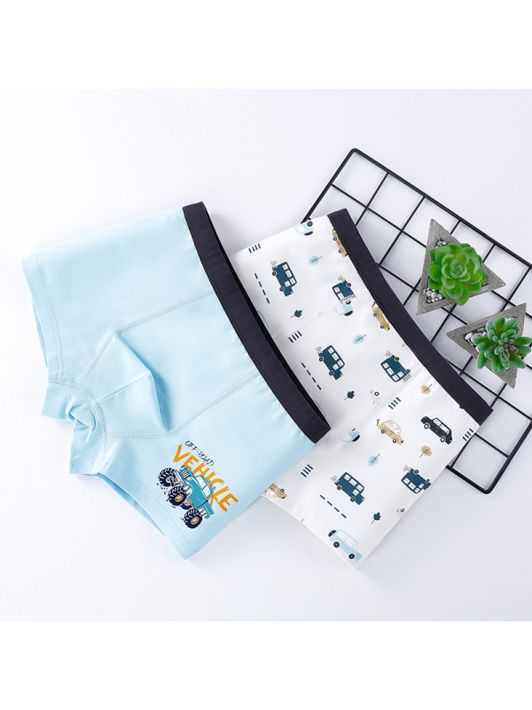 儿童内裤男童平角裤抗菌童装四角裤小中大童底裤男孩内裤宝宝纯棉